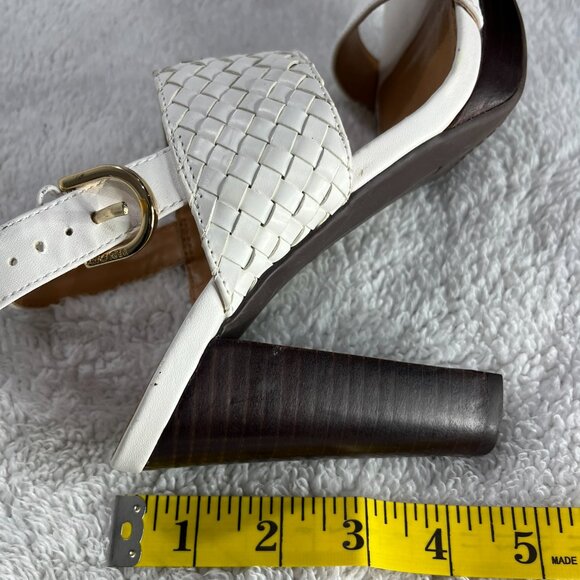 Tommy Hilfiger women's white ankle strap heels size 8 - Picture 7 of 7